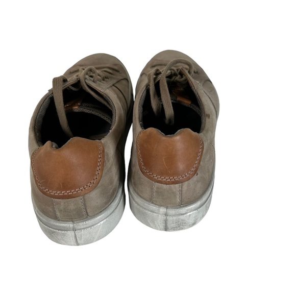 Ecco Soft 7 Kyle Sneakers Men's Navajo Brown Leather Lace Up Size 12 - Picture 4 of 6